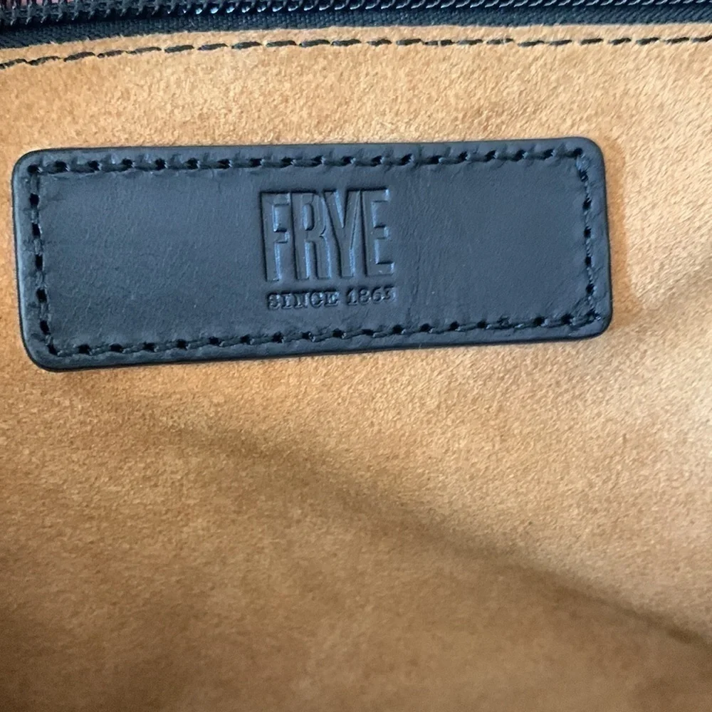FRYE Black Leather Backpack